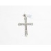 Charm Cross Jesus Pendant Sterling Silver 925 Religious God Unisex Gift D710